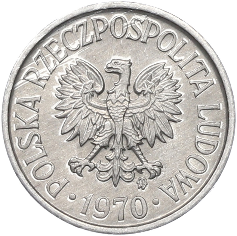 5 грошей 1970 года Польша — Фото №2