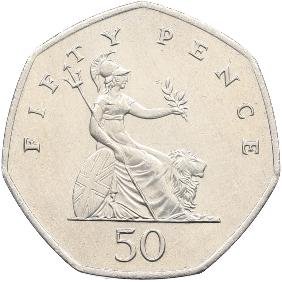 50 пенсов 1998 года Великобритания — Фото №1