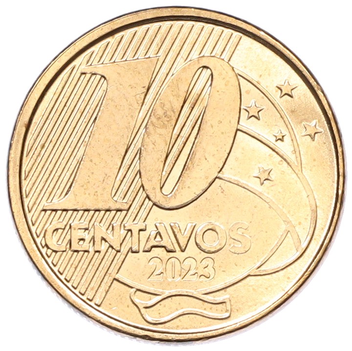 10 сентаво 2023 года Бразилия — Фото №1
