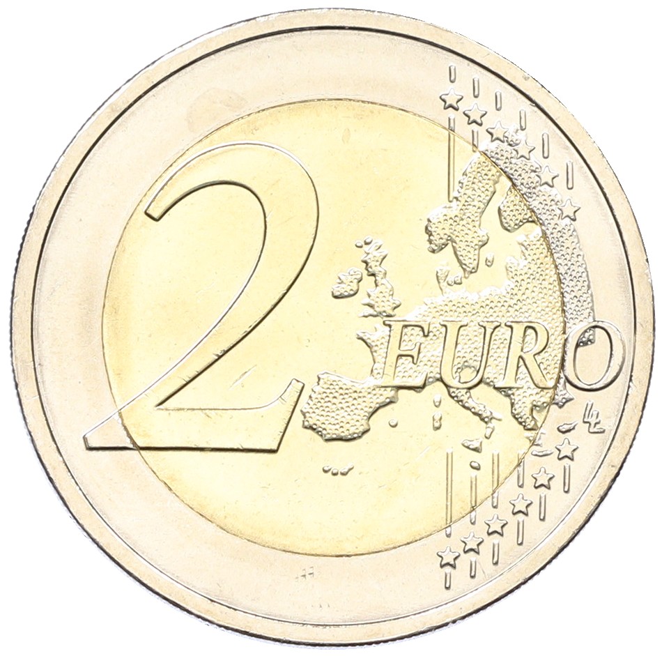 2 евро 2017 года Португалия «150 лет со дня рождения Рауля Брандао» — Фото №2