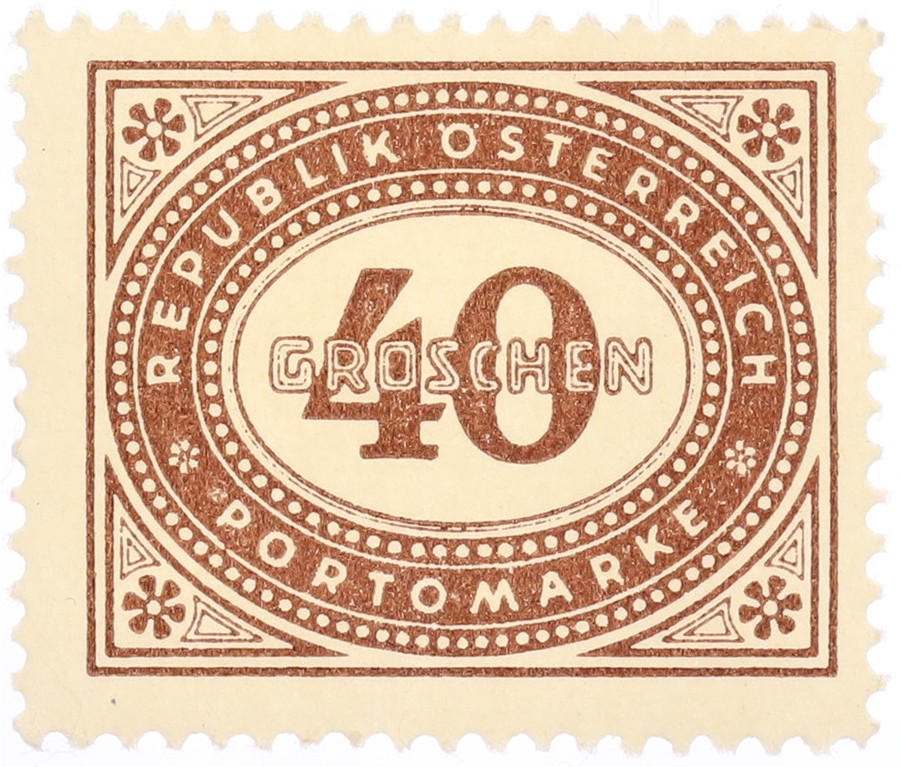 Почтовая марка 40 грошей 1947 года Австрия — Фото №1