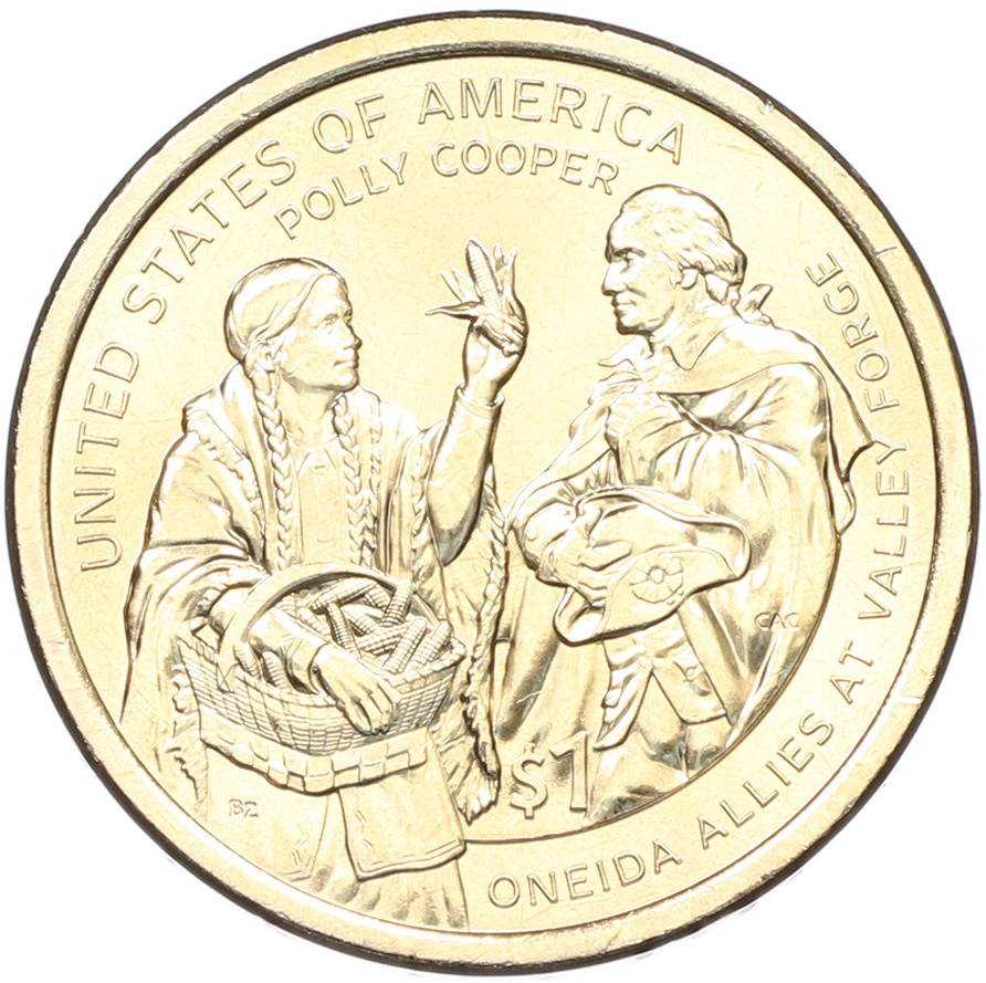 1 доллар 2026 года (D) США «Коренные Американцы (Сакагавея) — Полли Купер» — Фото №1