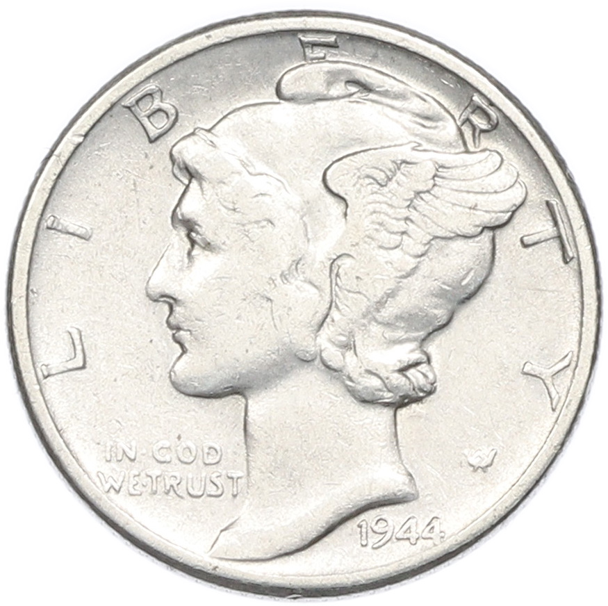 1 дайм (10 центов) 1944 года США — Фото №1