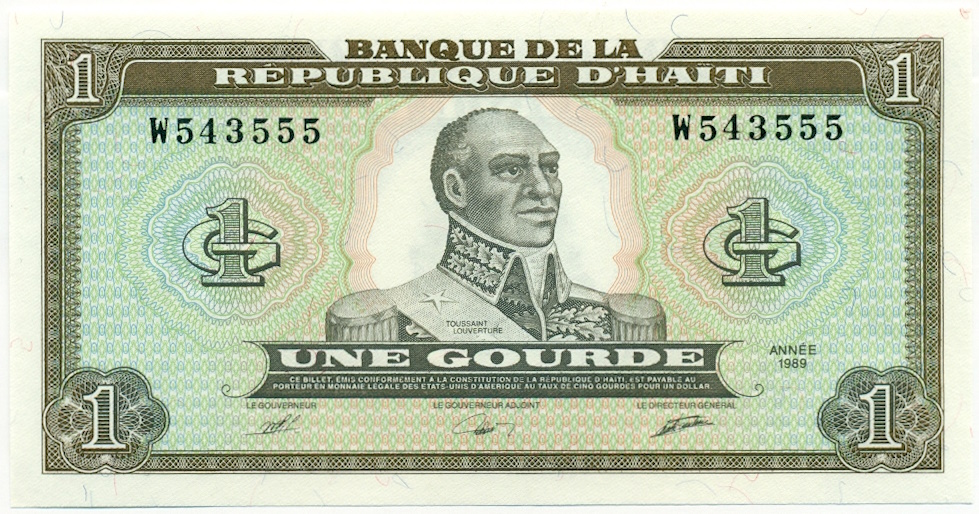 1 гурд 1989 года Гаити — Фото №1