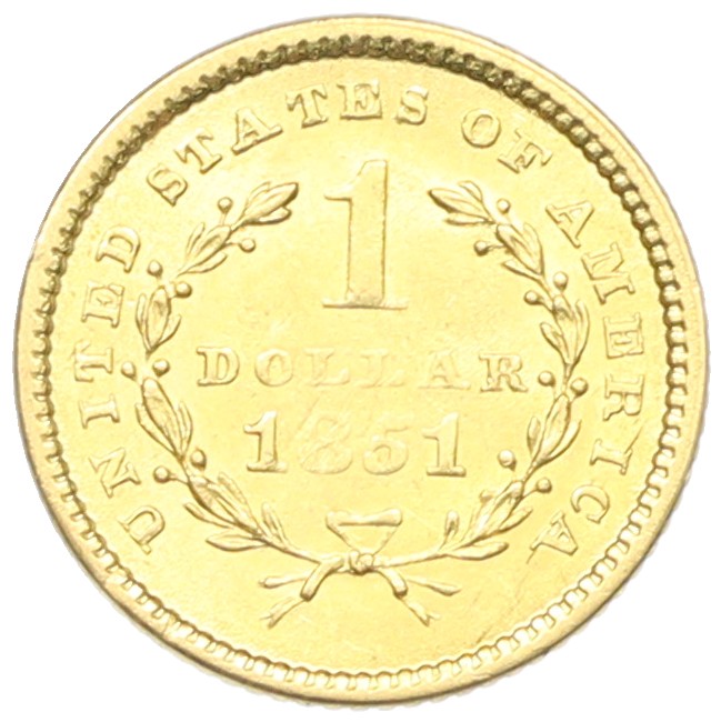 1 доллар 1851 года США — Фото №1