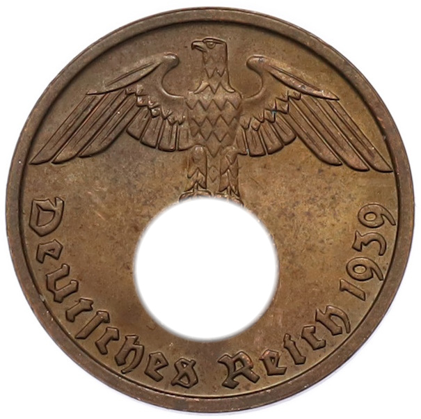 2 рейхспфеннига 1939 года B Германия — Фото №1