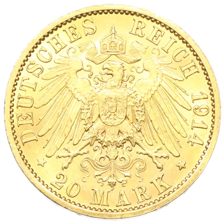 20 марок 1914 года Германия (Пруссия) — Фото №2