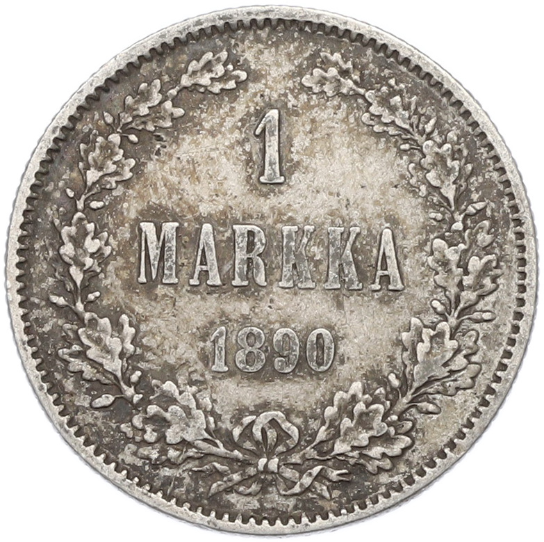 1 марка 1890 года Русская Финляндия — Фото №1