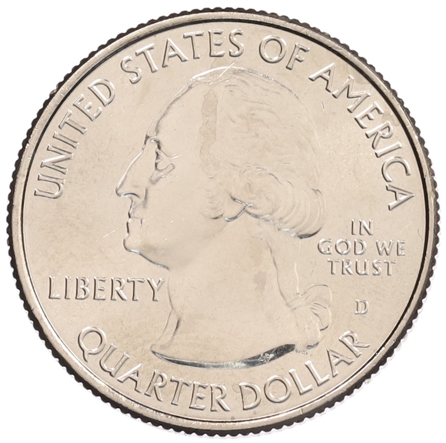 1/4 доллара (25 центов) 2012 года D США «Национальные парки — №15 Национальный парк Денали» — Фото №2