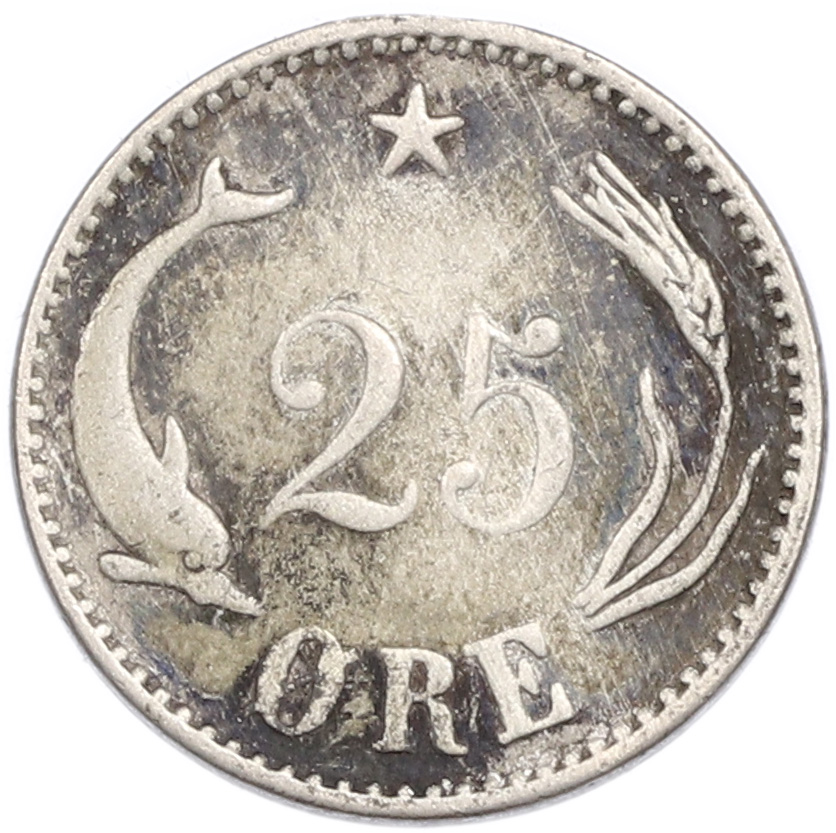 25 эре 1894 года Дания — Фото №1