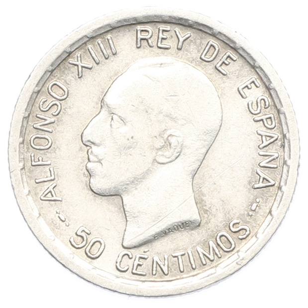 50 сентимо 1926 года Испания — Фото №1
