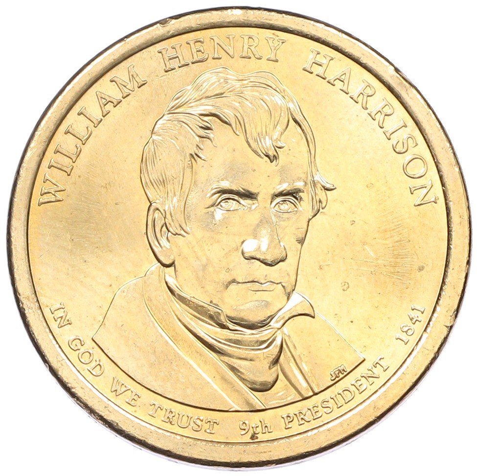 1 доллар 2009 года (P) США «9-й президент США Уильям Гаррисон» — Фото №1