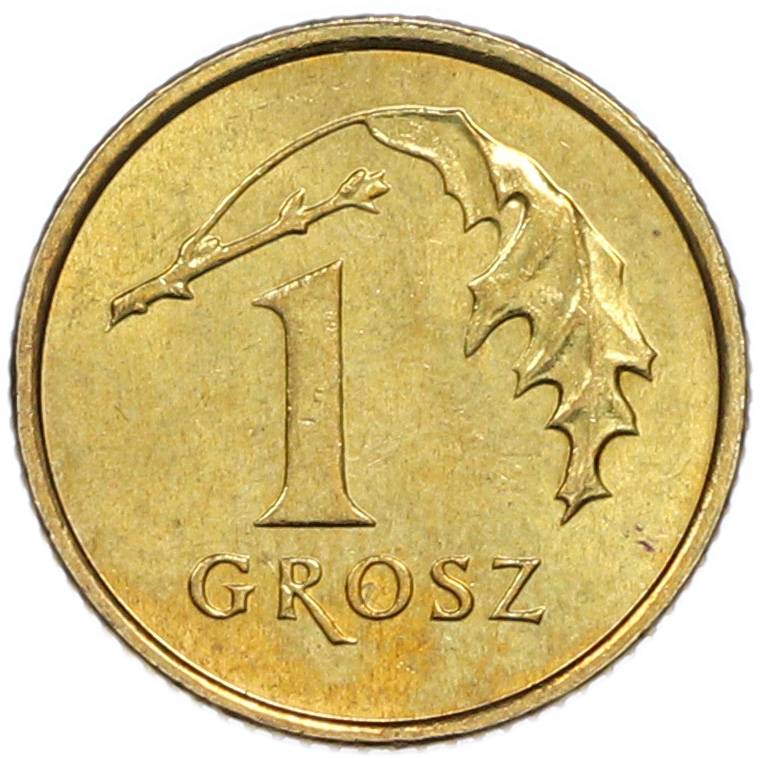 1 грош 2004 года Польша — Фото №1