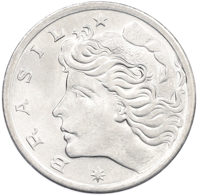 5 сентаво 1975 года Бразилия «ФАО — Зебу» — Фото №2