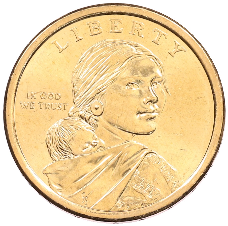 1 доллар 2012 года (D) США «Коренные американцы (Сакагавея) — Индеец с лошадью» — Фото №2