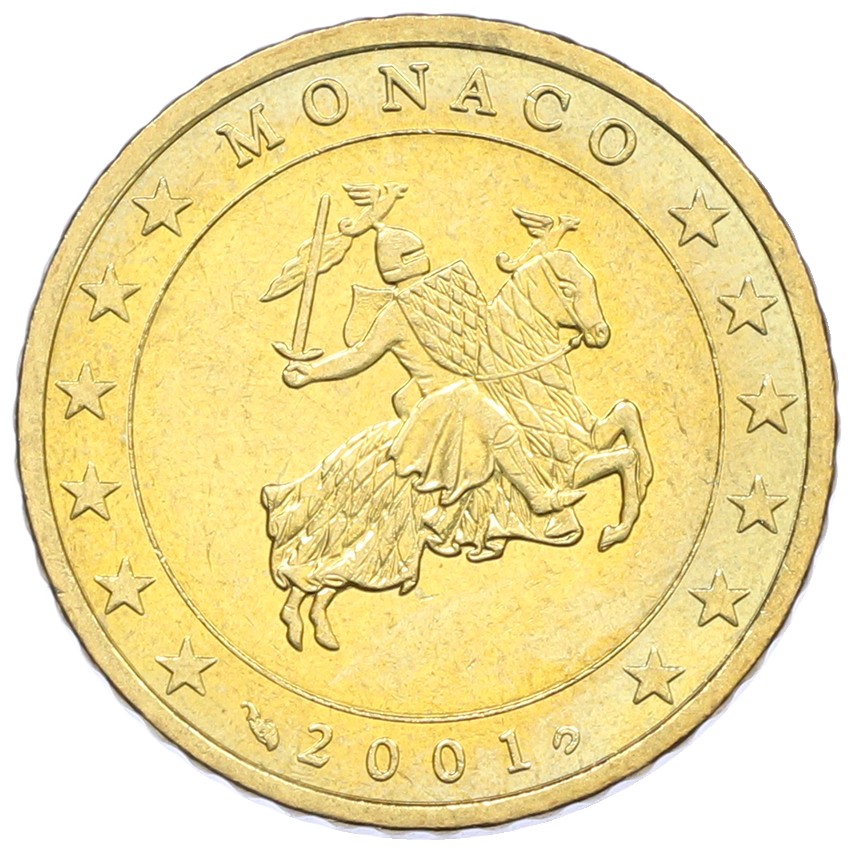 50 евроцентов 2001 года Монако — Фото №1