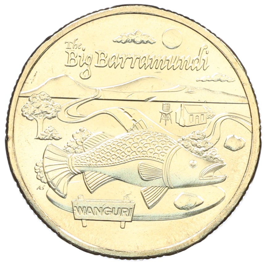 1 доллар 2025 года Австралия «Австралийские Большие Вещи — Большой Баррамунди» — Фото №1