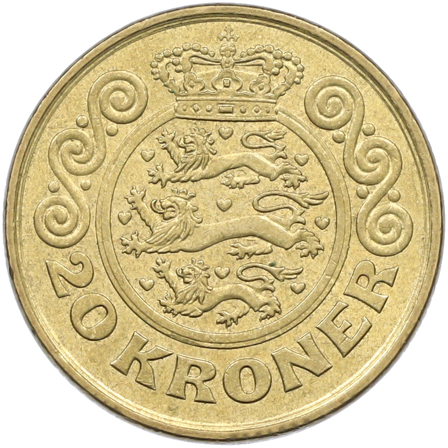 20 крон 1999 года Дания — Фото №2