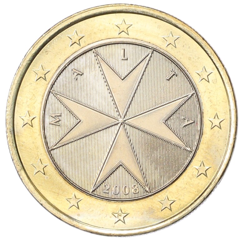 1 евро 2008 года Мальта — Фото №1