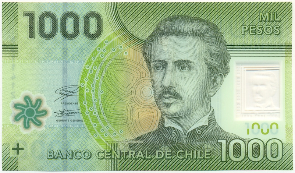 1000 песо 2021 года Чили — Фото №1