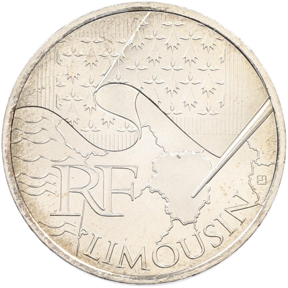 10 евро 2010 года Франция «Регионы Франции — Лимузен» — Фото №1
