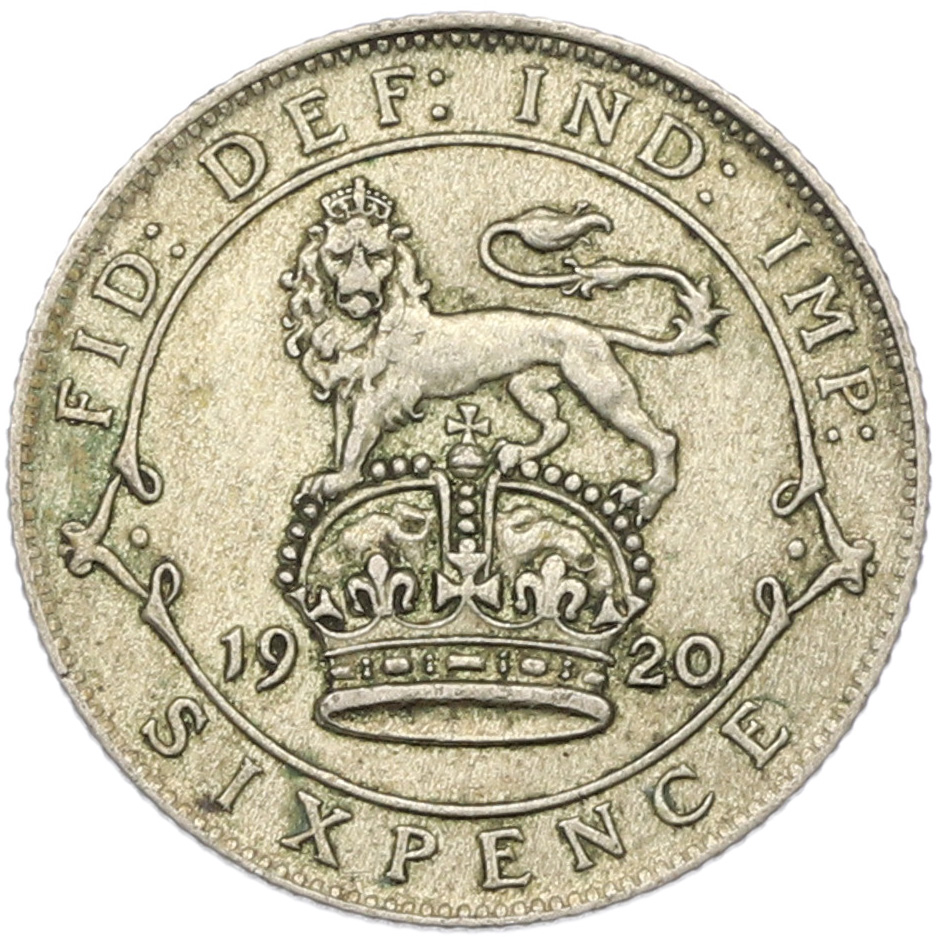 6 пенсов 1920 года Великобритания — Фото №1