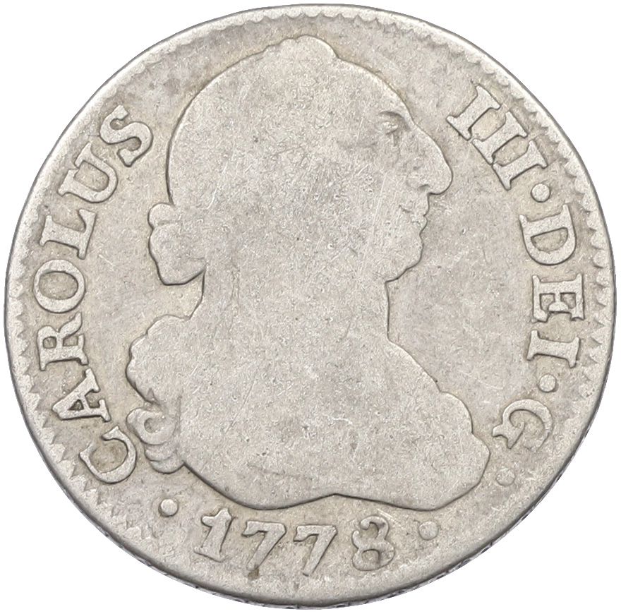 2 реала 1778 года Испания — Фото №1