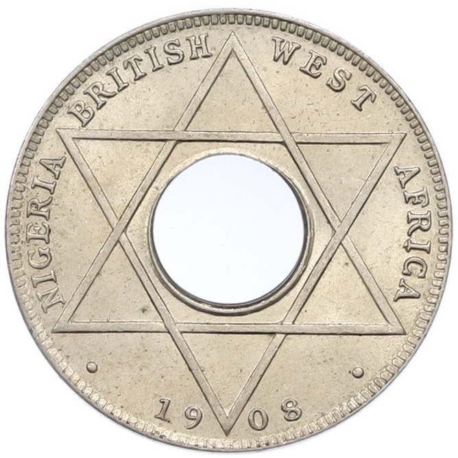 1/10 пенни 1908 года Британская Западная Африка — Фото №1