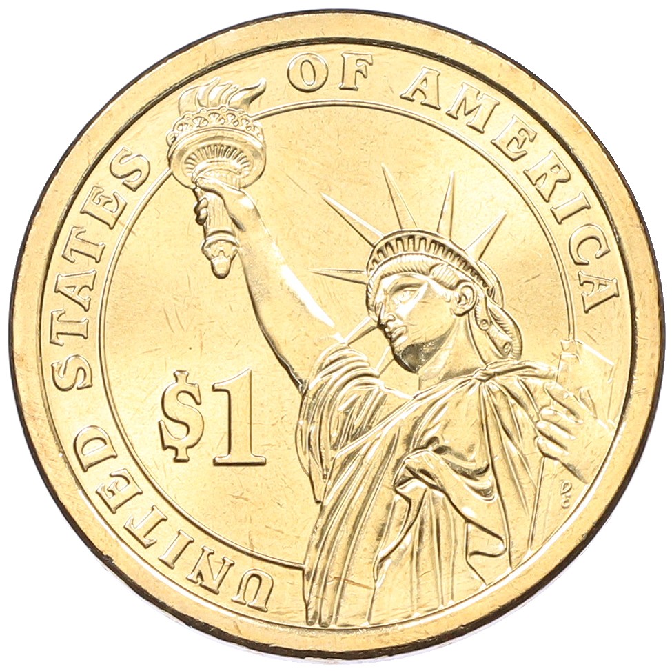 1 доллар 2010 года (D) США «15-й президент США Джеймс Бьюкенен» — Фото №2