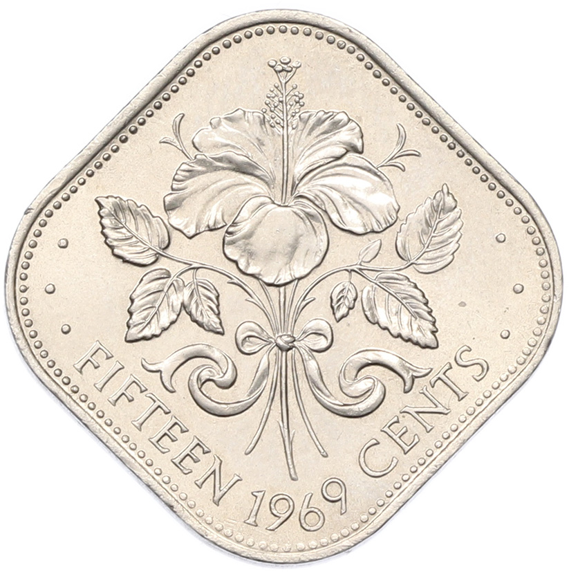 15 центов 1969 года Багамские острова — Фото №1