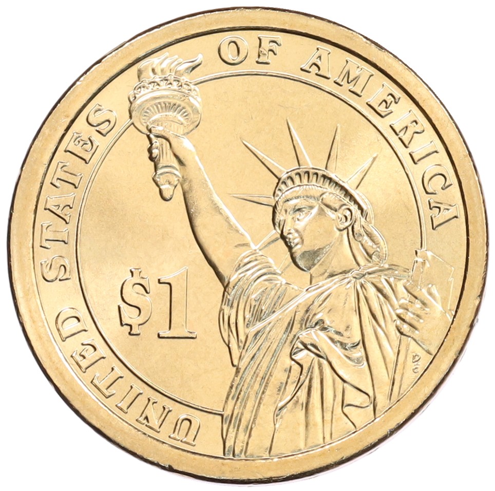 1 доллар 2010 года Р США «15-й президент США Джеймс Бьюкенен» — Фото №2