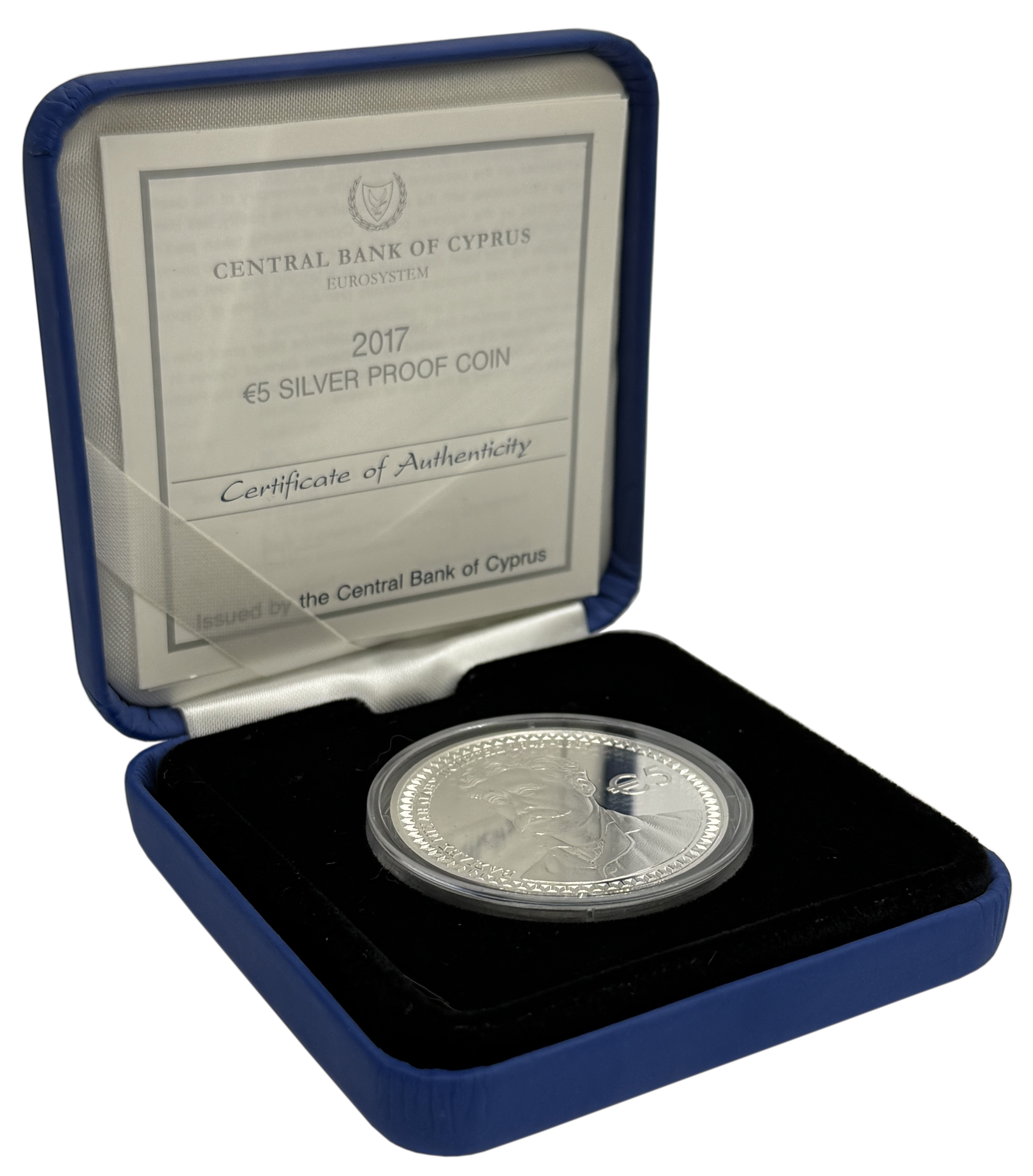 5 евро 2017 года Кипр «100 лет со дня смерти Василиса Михайлидиса» — Фото №3