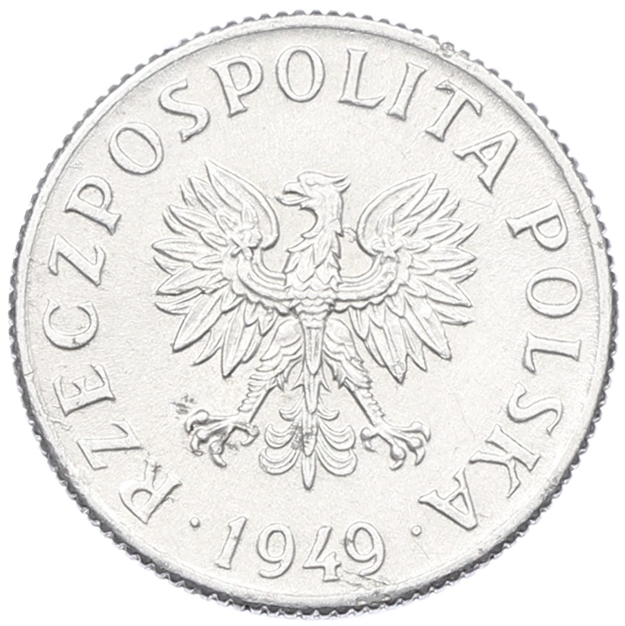 2 гроша 1949 года Польша — Фото №2