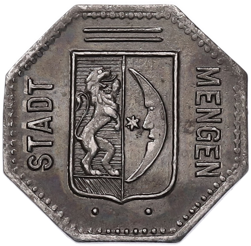 5 пфеннигов 1918 года Германия — город Менген (Нотгельд) — Фото №1