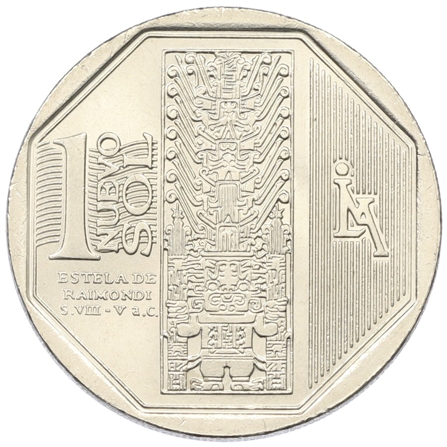 1 новый соль 2010 года Перу «Богатство и гордость Перу — Стела Раймонди» — Фото №1