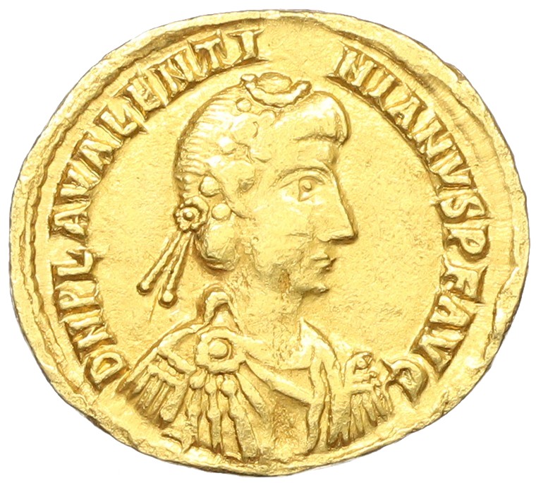 Солид 425-455 года Римская Империя — Валентиниан III — Фото №1