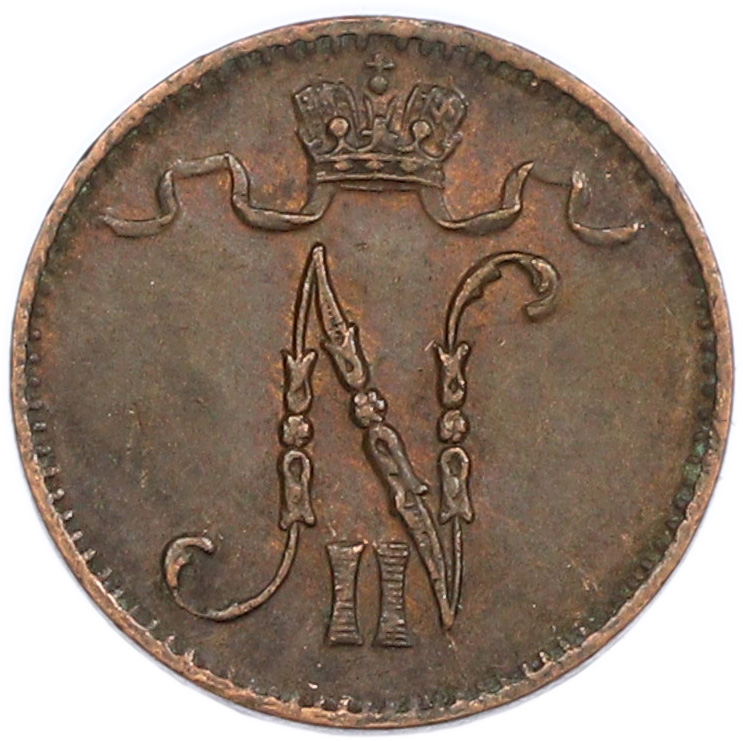 1 пенни 1916 года Русская Финляндия — Фото №2