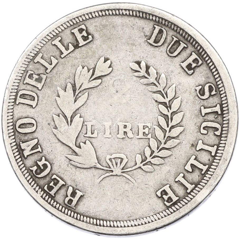 2 лиры 1813 года Французская оккупация Неаполя — Фото №2