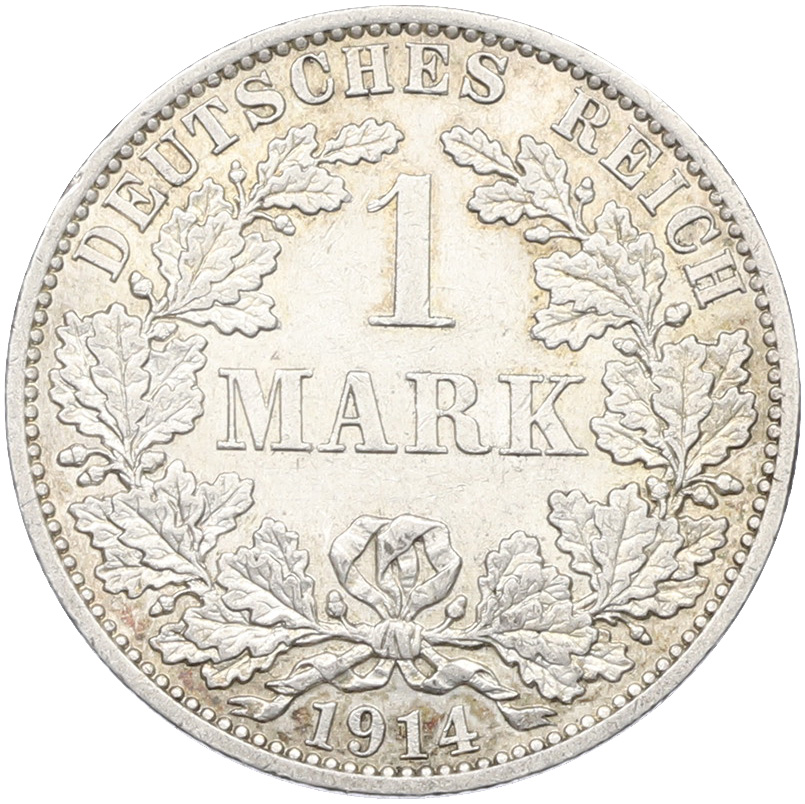 1 марка 1914 года A Германия — Фото №1