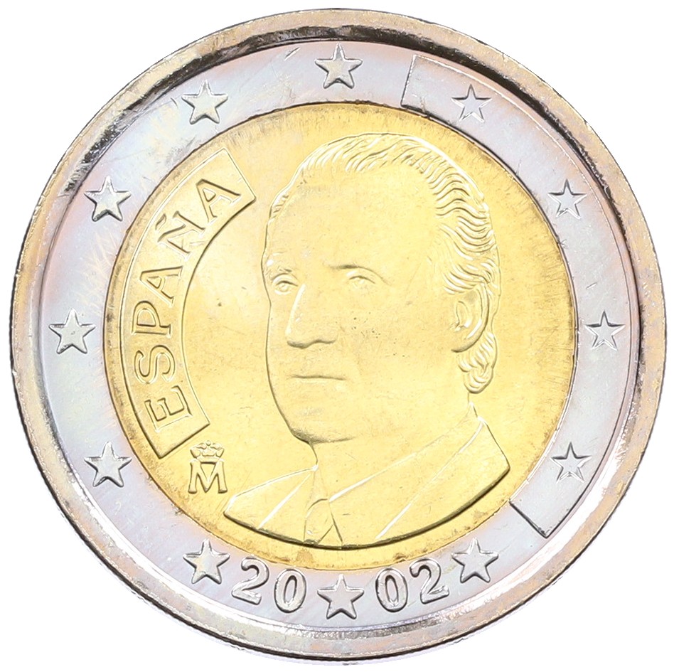 2 евро 2002 года Испания — Фото №1