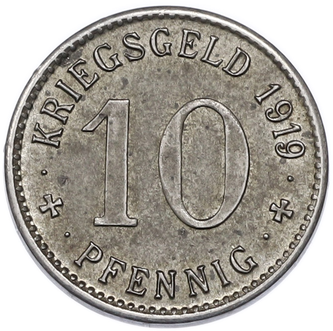 10 пфеннигов 1919 года Германия — город Менден (Нотгельд) — Фото №2
