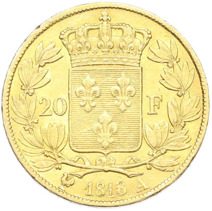 20 франков 1818 года A Франция — Фото №1