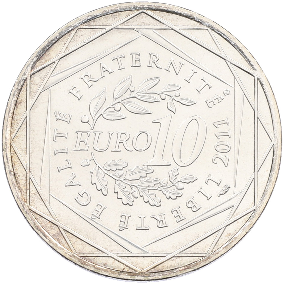 10 евро 2011 года Франция «Регионы Франции — Нор-Па-де-Кале» — Фото №2