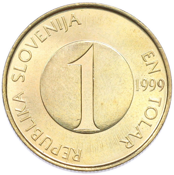 1 толар 1999 года Словения — Фото №1