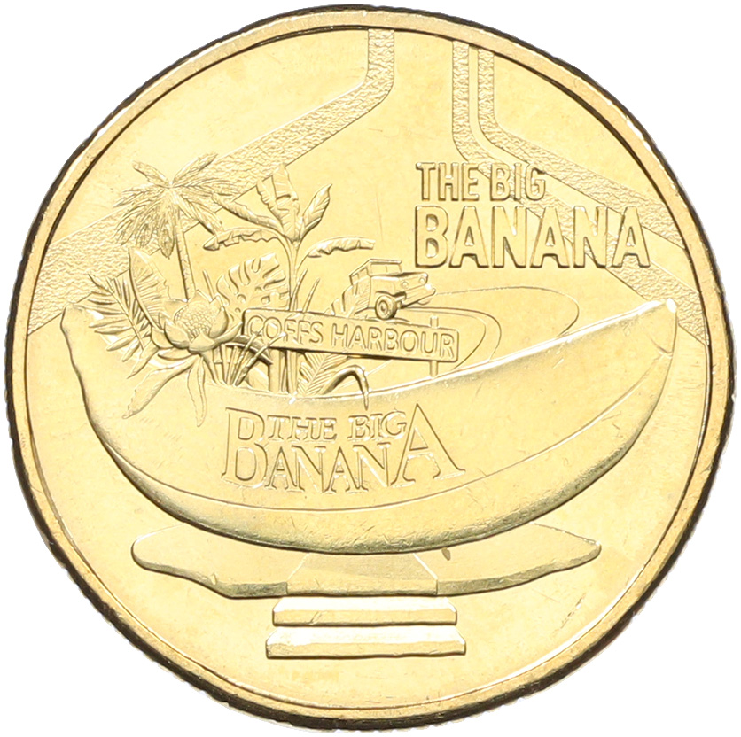 1 доллар 2023 года Австралия «Большие австралийские вещи – большой банан» — Фото №1