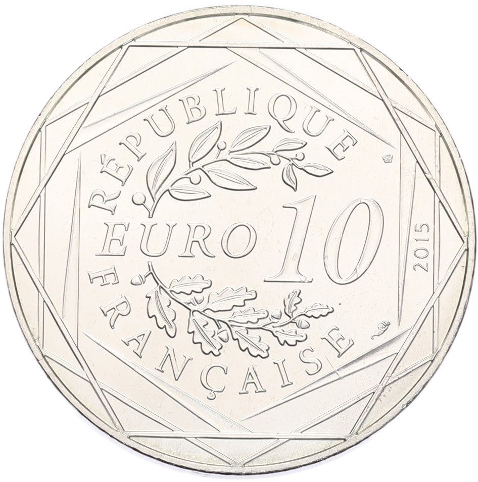 10 евро 2015 года Франция «Астерикс и Обеликс — Астерикс и Обеликс на конях» — Фото №2