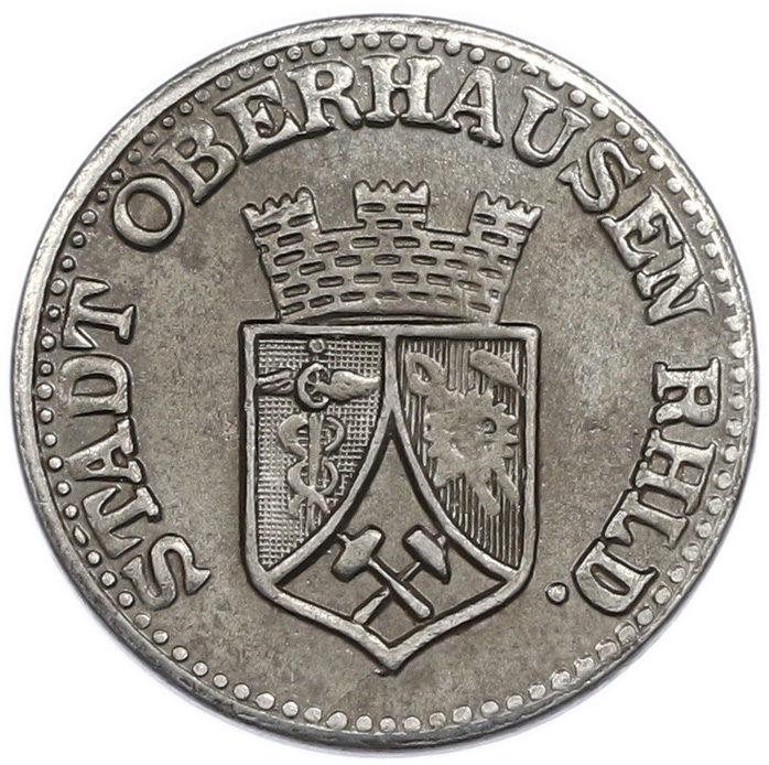 10 пфеннигов 1919 года Германия — город Оберхаузен (Нотгельд) — Фото №1