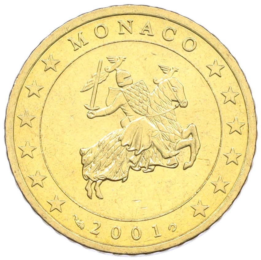 50 евроцентов 2001 года Монако — Фото №1