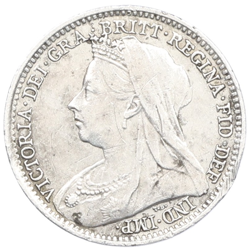 3 пенса 1898 года Великобритания — Фото №2