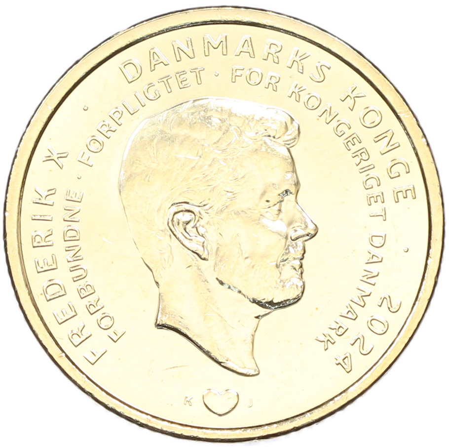 20 крон 2024 года Дания «Отречение королевы Маргрете II от престола» — Фото №2